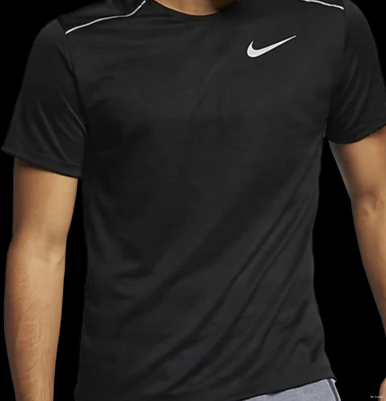 Dri-Fit 1.0 Nike Black Miler T Shirt 0612